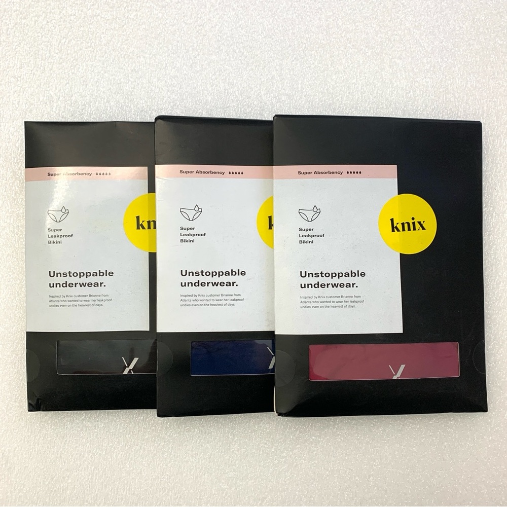 Knix Super Leakproof Bikini Panties - 3Pk Size S